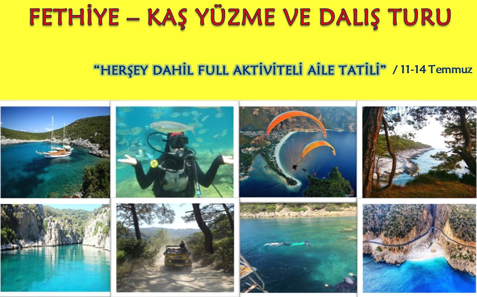 FETHİYE-KAŞ YÜZME VE DALIŞ TURU