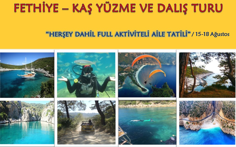 FETHİYE-KAŞ YÜZME VE DALIŞ TURU